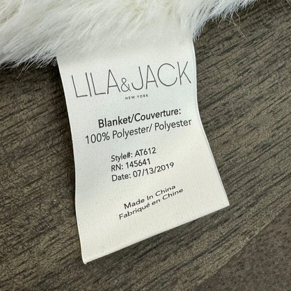 Lila & Jack Baby Elephant Gold Crown Security Blanket Lovey White Grey - Picture 6 of 9